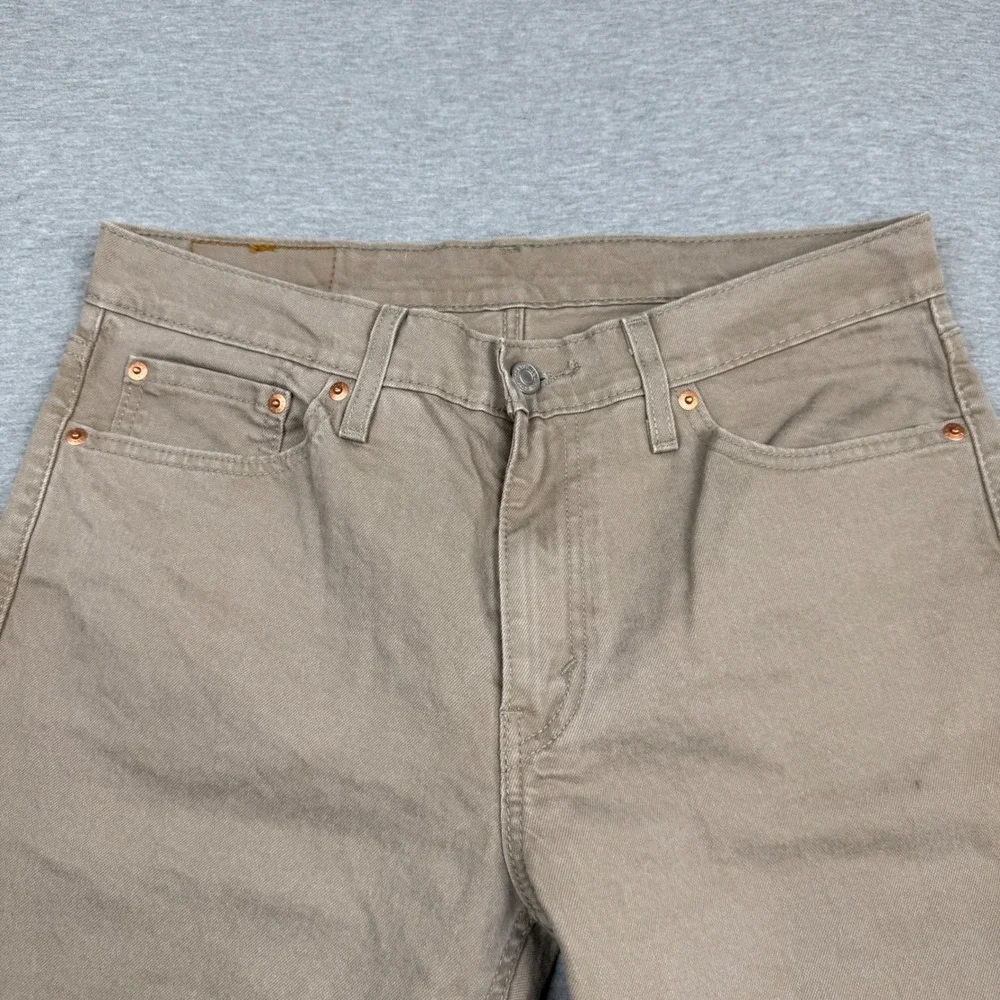 Levis 511 Slim Fit Pants Mens 33x32 Tan Khaki Stretch Cotton 04511-5878